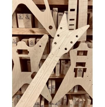 Dean Guitars ML SERIES, мензура 25", 24 лада, карман GIbson, Floyd Rose Schaller, полный комплект для фрезеровки гитары, фанера 8мм-1