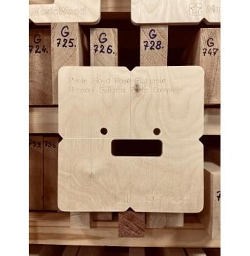 Комплект шаблонов для фрезерования тремоло Ponte Floyd Rose Flutuante Ronsani Guitarra Preta Completa-5