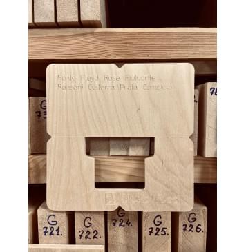 Комплект шаблонов для фрезерования тремоло Ponte Floyd Rose Flutuante Ronsani Guitarra Preta Completa-7