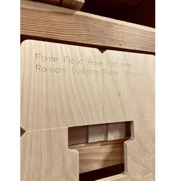 Комплект шаблонов для фрезерования тремоло Ponte Floyd Rose Flutuante Ronsani Guitarra Preta Completa-9