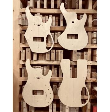 Music Man Sterling 5, spacing 19мм, 22 лада, полный комплект для фрезеровки гитары, фанера 8мм-0