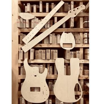 Music Man Sterling 5, spacing 19мм, 22 лада, полный комплект для фрезеровки гитары, фанера 8мм-1