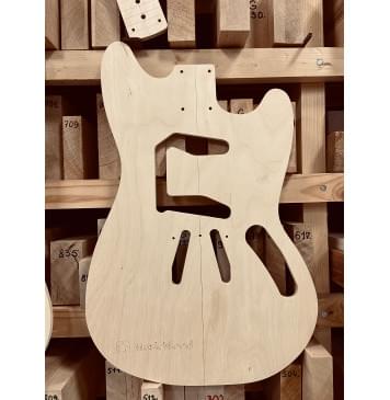 Fender Mustang 1960s, полный комплект для фрезеровки гитары, фанера 8мм-1
