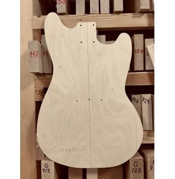 Fender Mustang 1960s, полный комплект для фрезеровки гитары, фанера 8мм-5