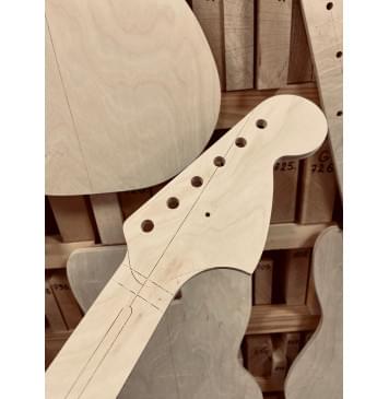 Fender Mustang 1960s, полный комплект для фрезеровки гитары, фанера 8мм-2