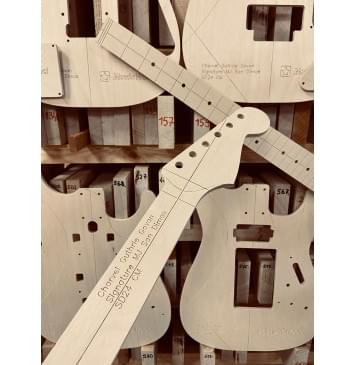 Charvel Guthrie Govan Signature MJ San Dimas® SD24 CM, полный комплект для фрезеровки гитары, фанера 8мм-2