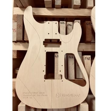 Charvel Guthrie Govan Signature MJ San Dimas® SD24 CM, полный комплект для фрезеровки гитары, фанера 8мм-5