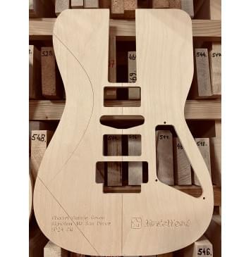 Charvel Guthrie Govan Signature MJ San Dimas® SD24 CM, полный комплект для фрезеровки гитары, фанера 8мм-6