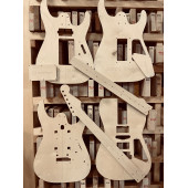 Charvel Pro-Mod DK24 HSH 2PT CM, полный комплект для фрезеровки гитары, фанера 8мм