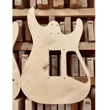 Charvel Pro-Mod DK24 HSH 2PT CM, полный комплект для фрезеровки гитары, фанера 8мм-6