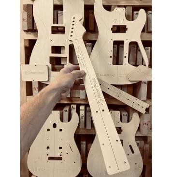 Charvel Pro-Mod San Dimas Style 1 HH FR M, 22 лада, полный комплект для фрезеровки гитары, фанера 8мм-1