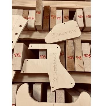 Gibson les Paul Double Cut HH, полный комплект для фрезеровки гитары, комплект из фанеры 8мм-5