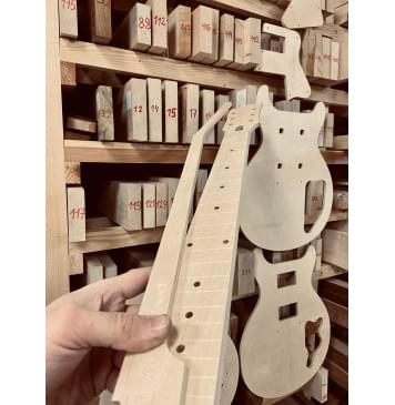 Gibson les Paul Double Cut HH, полный комплект для фрезеровки гитары, комплект из фанеры 8мм-1
