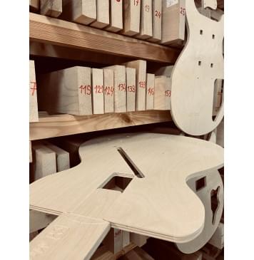 Gibson les Paul Double Cut HH, полный комплект для фрезеровки гитары, комплект из фанеры 8мм-4