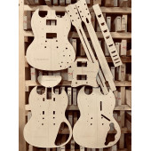 Шаблоны Gibson SG, комплект для фрезеровки гитары, фанера 8мм