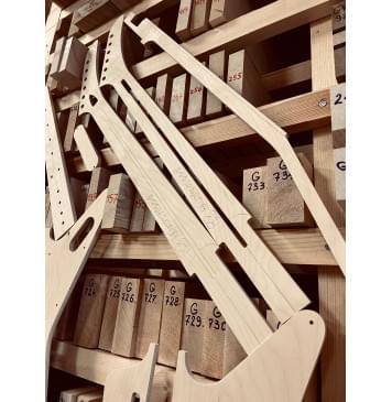 Gibson Explorer 1958, вклеенный гриф, комплект шаблонов для фрезеровки гитары, фанера 8мм-3