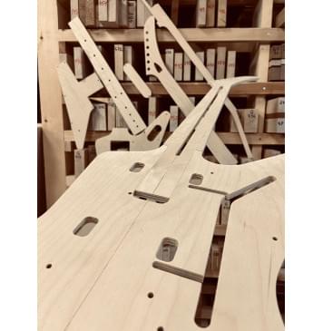 Gibson Explorer 1958, вклеенный гриф, комплект шаблонов для фрезеровки гитары, фанера 8мм-5