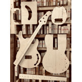 Music Man Classic StingRay 4, полный комплект для фрезеровки гитары, фанера 8мм