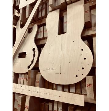 Music Man Classic StingRay 4, полный комплект для фрезеровки гитары, фанера 8мм-1