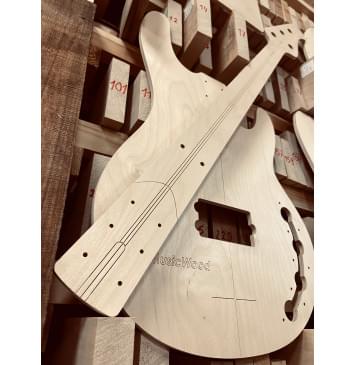 Music Man Classic StingRay 4, полный комплект для фрезеровки гитары, фанера 8мм-3