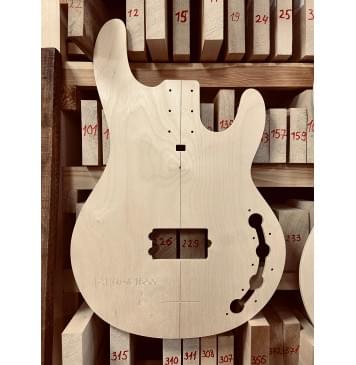 Music Man Classic StingRay 4, полный комплект для фрезеровки гитары, фанера 8мм-4