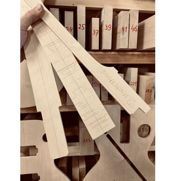 Gibson Les Paul 1959 - шаблоны гитары-2