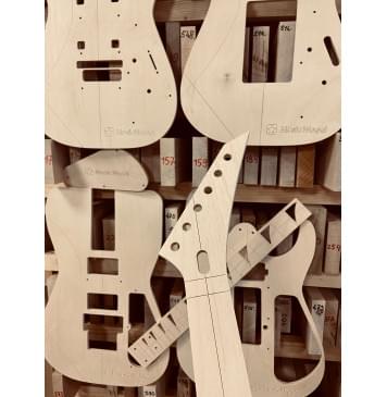 Jackson Soloist, Floyd Rose Gotoh 1996, 24 лада, комплект для фрезеровки гитары, фанера 8мм-2