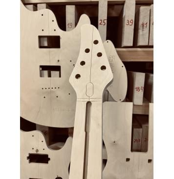 Mayones Regius 6 Core Classic, 25,5", 24 Frets, Bridge Schaller Hannes, комплект для фрезеровки гитары, 24 лада, фанера 8мм-4