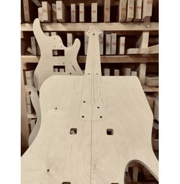 Mayones Regius 6 Core Classic, 25,5", 24 Frets, Bridge Schaller Hannes, комплект для фрезеровки гитары, 24 лада, фанера 8мм-6