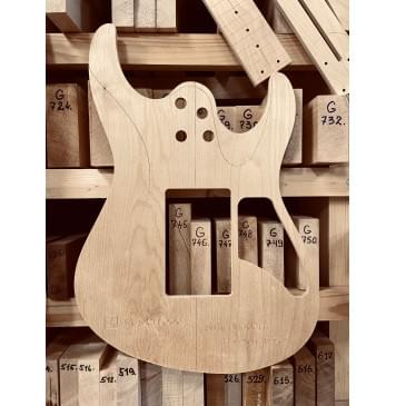 Suhr Modern +  Gotoh 1996T, полный комплект для фрезеровки гитары, фанера 8мм Suhr Modern +  Gotoh 1996T, полный комплект для фрезеровки гитары, фанера 8мм-1