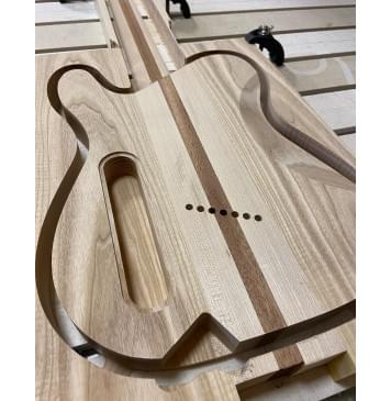 Фрезеровка гитары со сквозным грифом-1