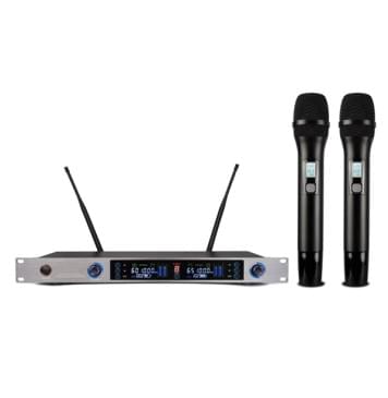 LS-212-2M Беспроводная микрофонная система, 2 ручных передатчика, LAudio-0