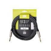 FBS-3(BK/WH) Кабель инструментальный, черный/белый, 3м, Leem