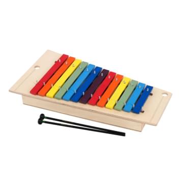 SAM1-С Металлофон альт, 13+3 нот, С1-A2, на резонаторе, цветные пластины, Sinkopa-0