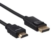00-00027493 Кабель DisplayPort (m)-HDMI (m) 1.8м ПВХ ver.2.0, черный, GoPower 00-00027493 Кабель DisplayPort (m)-HDMI (m) 1.8м ПВХ ver.2.0, черный, GoPower
