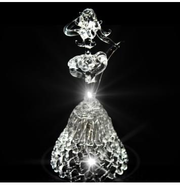 GH-M043 Колокольчик хрустальный «Дева», средний, Гусь Хрустальный-0