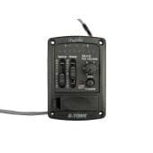 GU-3 Эквалайзер для укулеле, врезной, двухполосный, с тюнером, Cherub