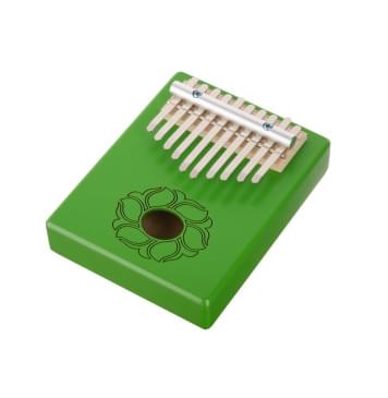 KMKr-1-GR Piastra Калимба, резонаторная, 10 язычков, прямоугольная, зеленая, Мозеръ-0