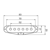 VSM-3 Звукосниматель для электрогитары, сингл, средний, Smiger