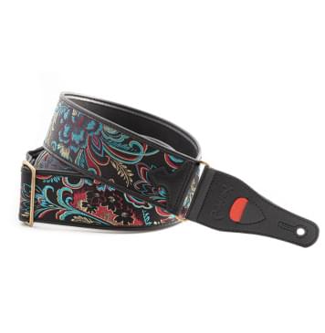 8419612000858 Talisman Beppu II Teal Ремень для гитары, текстиль/синтетика, RightOn Straps-0