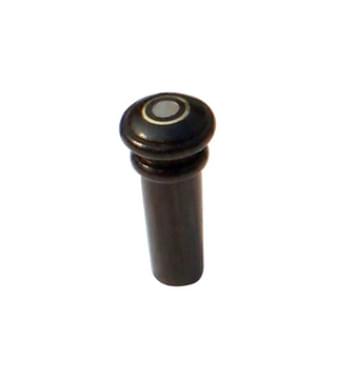 VE04E Пуговица для скрипки, с глазком, черное дерево, WBO-0