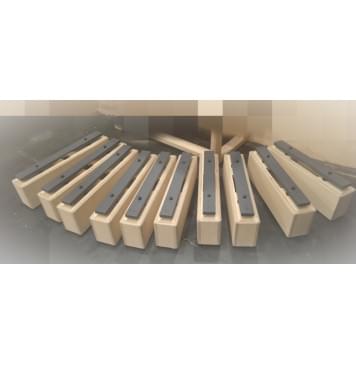 SCBA-Set10 Чайм-бары АЛЬТ (Разборный металлофон с резон-ми пластинами),8 нот+2 полутона, Sinkopa-0