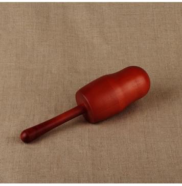 MS-T1-PG-11 Погремушка матрешка, средняя, тонировка, 1 категория, Мастерская Сереброва-0