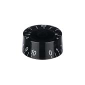M147-4 Ручка потенциометра, LP Style, метрическая, черная (в комплекте 4 шт), Musiclily