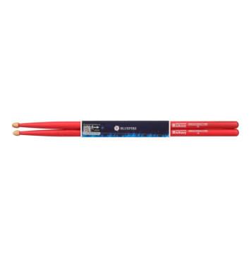 10104009 Colored Series Bluefire 7A RED Барабанные палочки, орех гикори, красные, HUN-0