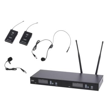 5000-UW Беспроводная микрофонная система, головной микрофон и петличка, LAudio-0