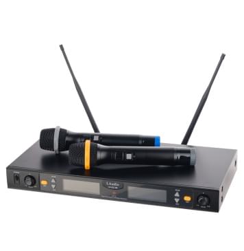 LS-Q2-2M Беспроводная микрофонная система, 2 ручных передатчика, LAudio-0