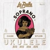 11-SOPRANO Комплект струн для укулеле сопрано, нейлон, La Bella