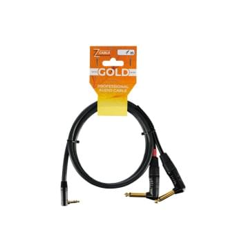 G57-3,5R-2JR-0100-0 Кабель 3,5R-2Jack угловой, 1м, ZZcable-0