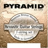 331100 Phosphor Bronze Комплект струн для 7-струнной акустической гитары, 11-60, Pyramid
